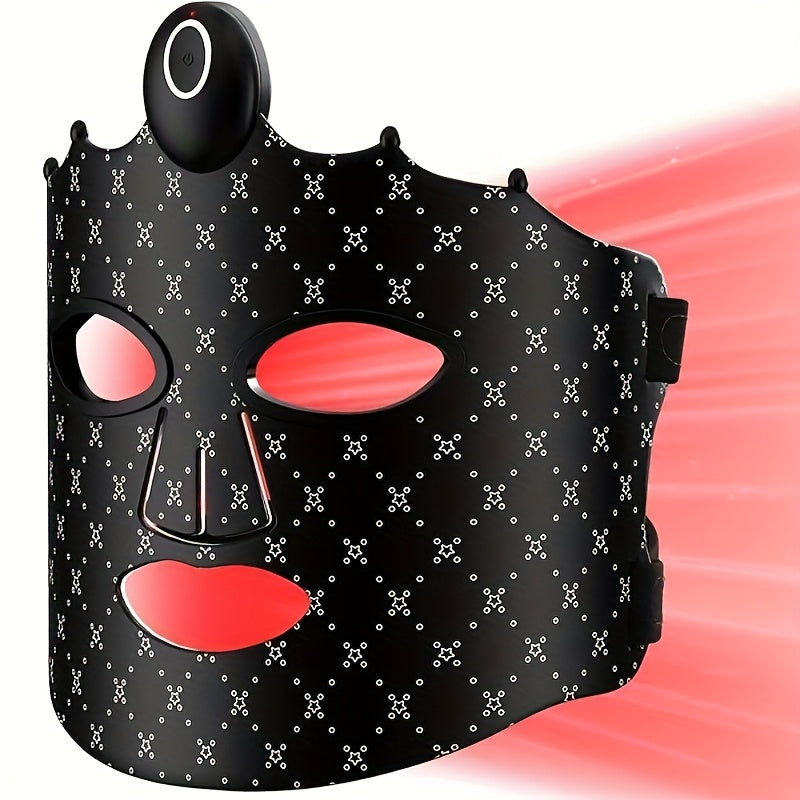 FDA Cleared -LED Light Therapy Mask, 7 Colors Wireless Portable Red Light Face Mask For Anti-Aging, Rechargeable And Ergonomic Design For Home And Travel