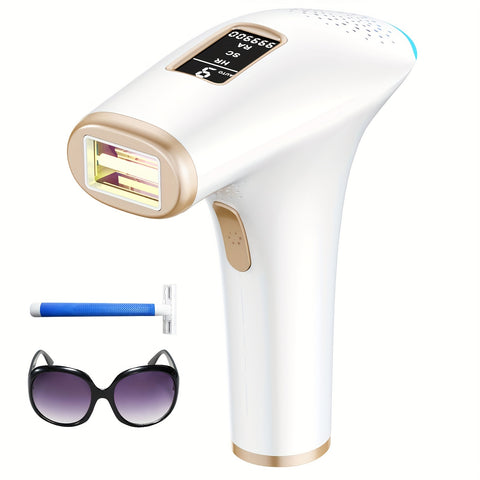 IPL Hair Removal Instrument IPL Permanent Hair Removal Instrument - Large 5cm² Light Area, 9 Levels, HR\u002FSC\u002FRA Modes, 999\u002F900 Flashes, Suitable for Men & Women, Full Body Removal, Ideal Gift for Halloween, Christmas or Any Occasion