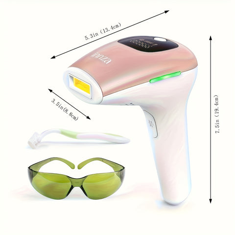 Innza IPL Hair Removal for Women At-Home, Upgraded to 999, 000 Flashes Painless Hair Remover, Facial Hair Removal Device for Armpits Legs Arms Bikini Line