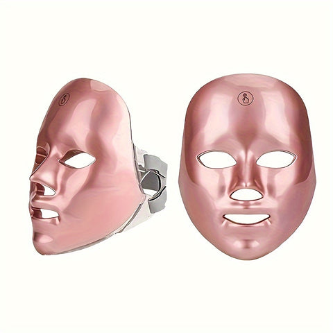 USB Rechargeable 7-color LED Face Mask Facial Care Tool