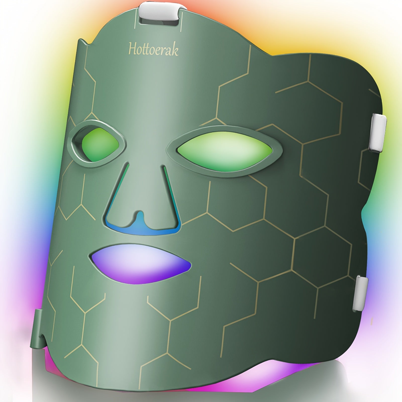 Seven Color Silicone Flexible LED Facial Mask, 10\u002F15\u002F20 Minute Timer, Portable Facial Tool With Timer Settings, For Home And Travel, Best Valentine'S Day Gift, Birthday Gift, Surprise Gift For Girlfriend, Wife