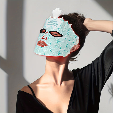Red Light Mask, Suitable for Women, 7 Colors, Facial Mask Skincare, Home Wireless Device, Skin Care Mask