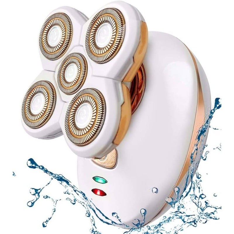 Women's Painless Hair Removal Razor - -like (Adapter-) Epilation Device with LED Light, Instant Shaver for Sensitive Light Beige, Bikini\u002FUnderarm\u002FUpper Lip\u002FGroin, Portable with Storage Bag & Adapter (No Laser, -Free)