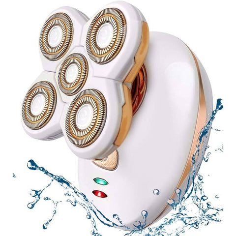 Women's Painless Hair Removal Razor - -like (Adapter-) Epilation Device with LED Light, Instant Shaver for Sensitive Light Beige, Bikini\u002FUnderarm\u002FUpper Lip\u002FGroin, Portable with Storage Bag & Adapter (No Laser, -Free)