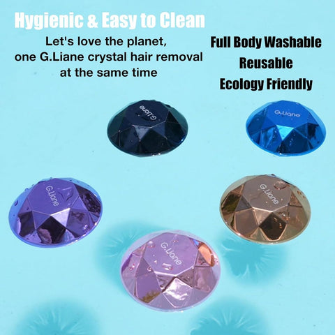 G.Liane Hair Eraser - Painless Nano Glass Epilator & Hair Remover, Wax-Free Instant Hair Removal Device, Portable for Legs, Bikini, Sensitive Beige - & Women, No Refills\u002F-Free, Long-Lasting (Violet)