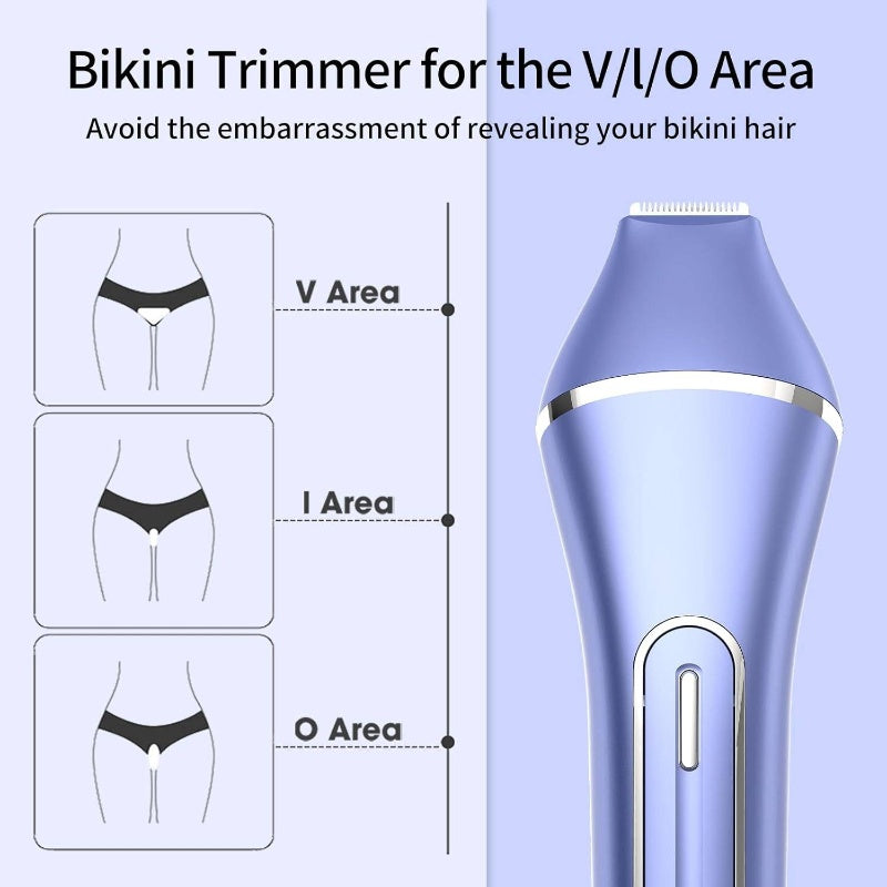 Epilator Women, 7in 1 Hair Removal Women, Body Shaver, Bikini Trimmer, Face, Brush, Face Massage, Foot, Waterproof Shavers, Female, Facial Hair Removal, Body Grooming Tool, Handheld Device, Ergonomic Grip, Durable Construction, Waterproof Shaver