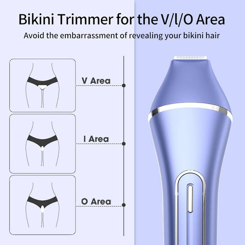 Epilator Women, 7in 1 Hair Removal Women, Body Shaver, Bikini Trimmer, Face, Brush, Face Massage, Foot, Waterproof Shavers, Female, Facial Hair Removal, Body Grooming Tool, Handheld Device, Ergonomic Grip, Durable Construction, Waterproof Shaver