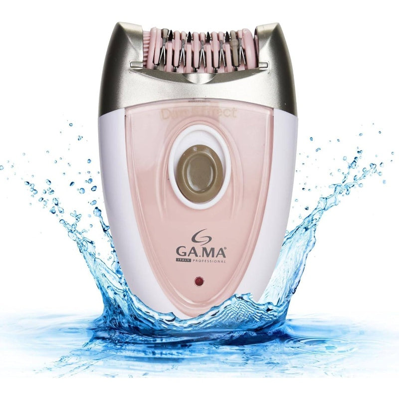 Gama Delicare Cordless Rechargeable Epilator for Women - Dual-Speed (2-Speed) Hair Removal Device with LED Light, Bikini Trimmer for Pubic Hair, Non-Standard Battery