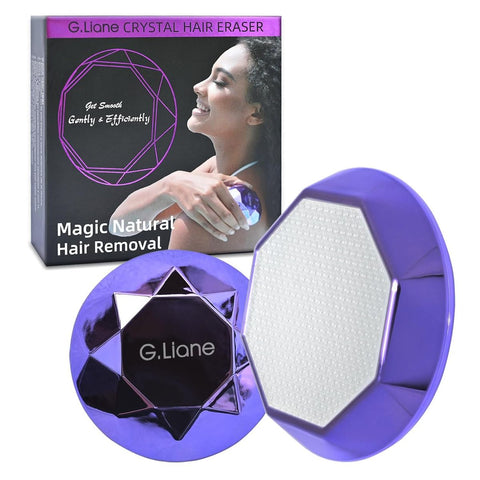 G.Liane Hair Eraser - Painless Nano Glass Epilator & Hair Remover, Wax-Free Instant Hair Removal Device, Portable for Legs, Bikini, Sensitive Beige - & Women, No Refills\u002F-Free, Long-Lasting (Violet)
