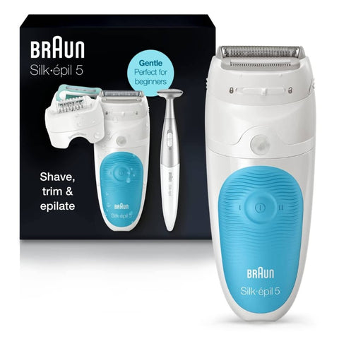 Epilator Silk - pil 5 5 - 810, Hair Removal Device, Epilator Women, Shaver Bikini Trimmer, Cordless,, Wet Dry