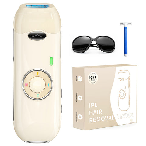 IPL Hair Removal Equipment For Women And Men - 5.2 Cm² Contact, Powerful Long-Lasting IPL Hair Removal At-home, With Ultra-fast Light Emission For Whole Body Use