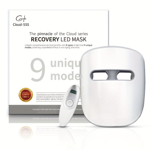 Cloud-SSS RB-081 | -Grade 8-Color LED Light Mask - Wireless, Comfortable, And Designed for Daily Home Skincare - Red & Infrared (630nm\u002F820nm) for Skin, Reduction, And Light Beige