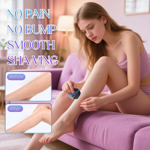 Women's Cordless Epilator Shaver - Painless Hair Removal Trimmer for Legs, Arms, Bikini & Underarms, Wet\u002FDry Use Portable Electronic Razor, Safe Shaving Device for Sensitive Beige, - (No Laser)