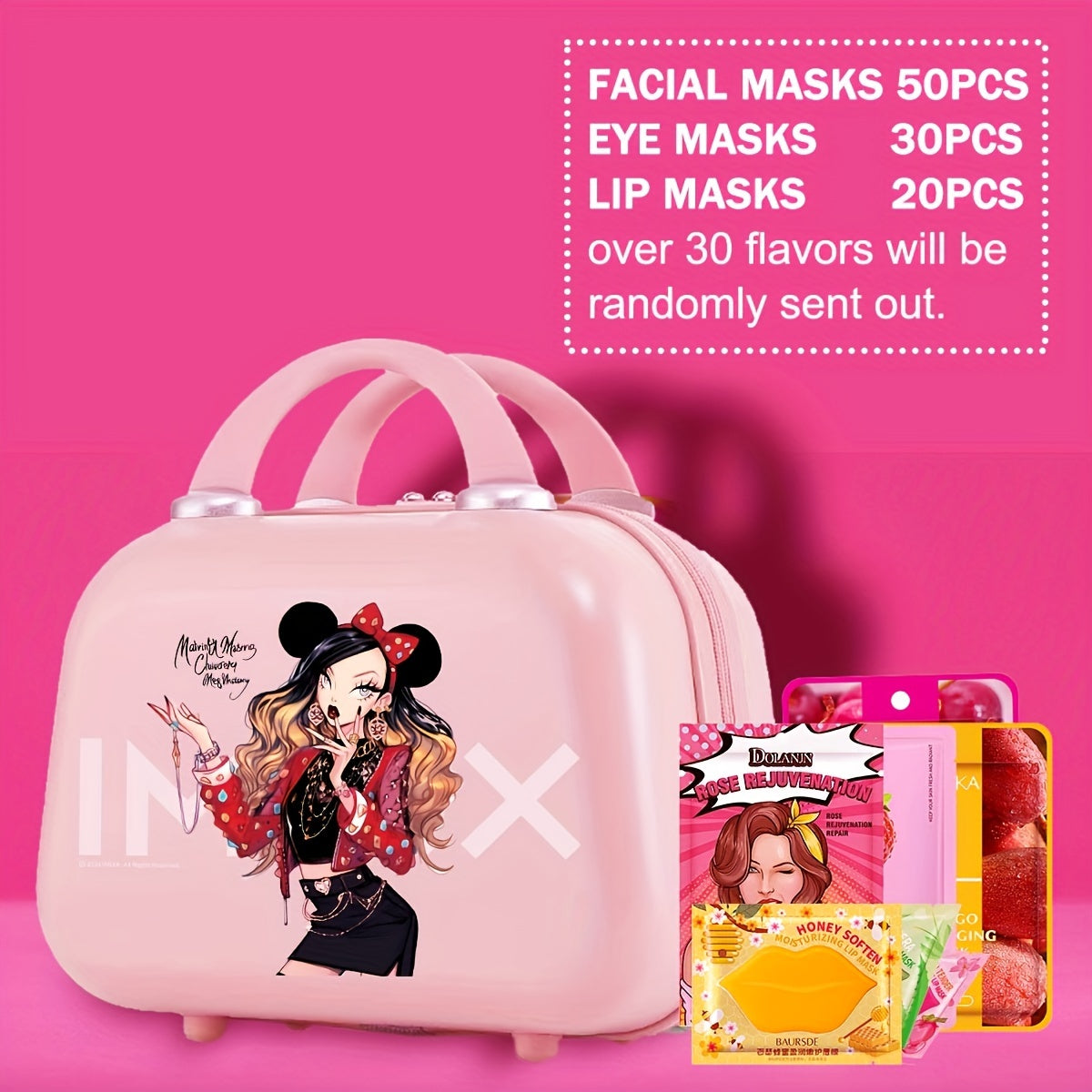 Facial Mask Set Comes Withmakeup Box Snail Mucin Mask Skincare Mask Skin Repair