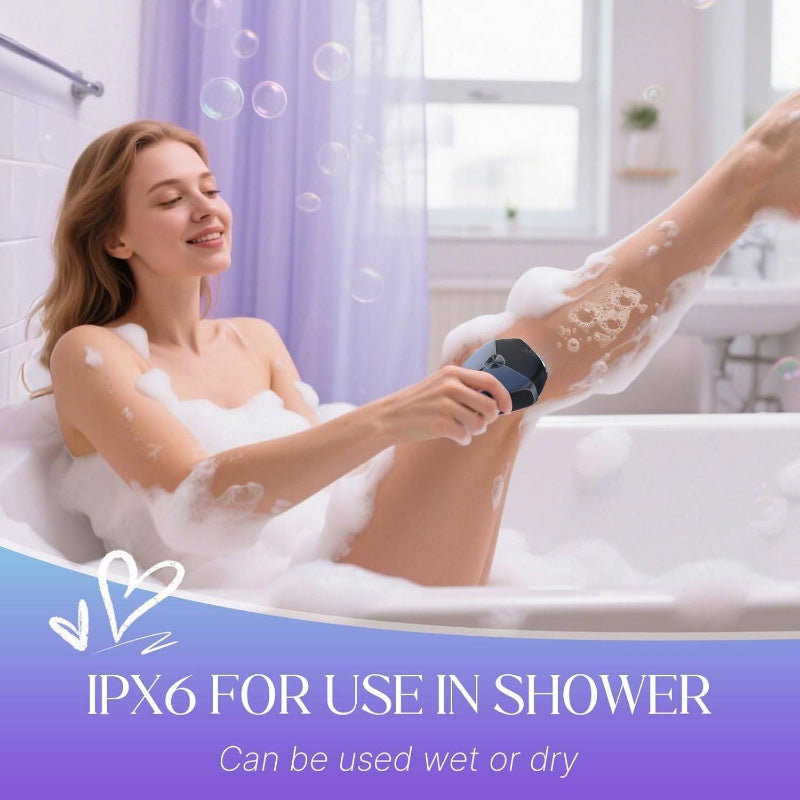 Women's Cordless Epilator Shaver - Painless Hair Removal Trimmer for Legs, Arms, Bikini & Underarms, Wet\u002FDry Use Portable Electronic Razor, Safe Shaving Device for Sensitive Beige, - (No Laser)