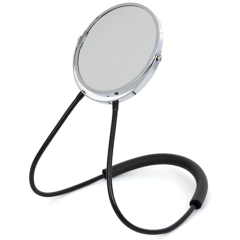 Double Sided Mirror with 5X Magnification & 360° Swivel - Adjustable Gooseneck Arm (Up to 18\