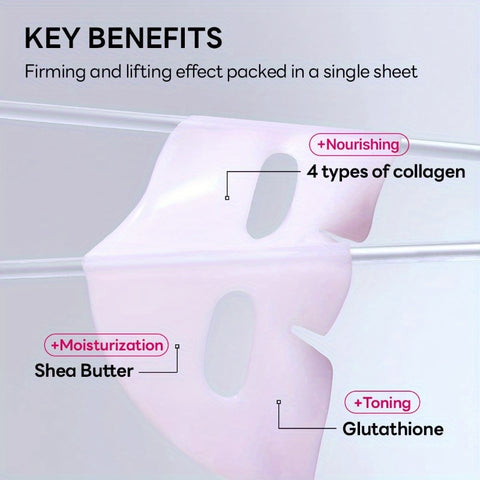 Mediheal Hyper Collagen_Collagen Real Deep Mask 4pcs Collagen Gel Mask for Multilifting Care Achieves Bouncy Light Beige Boosts Pore Elasticity 30mins Quick Care Extra Hydration
