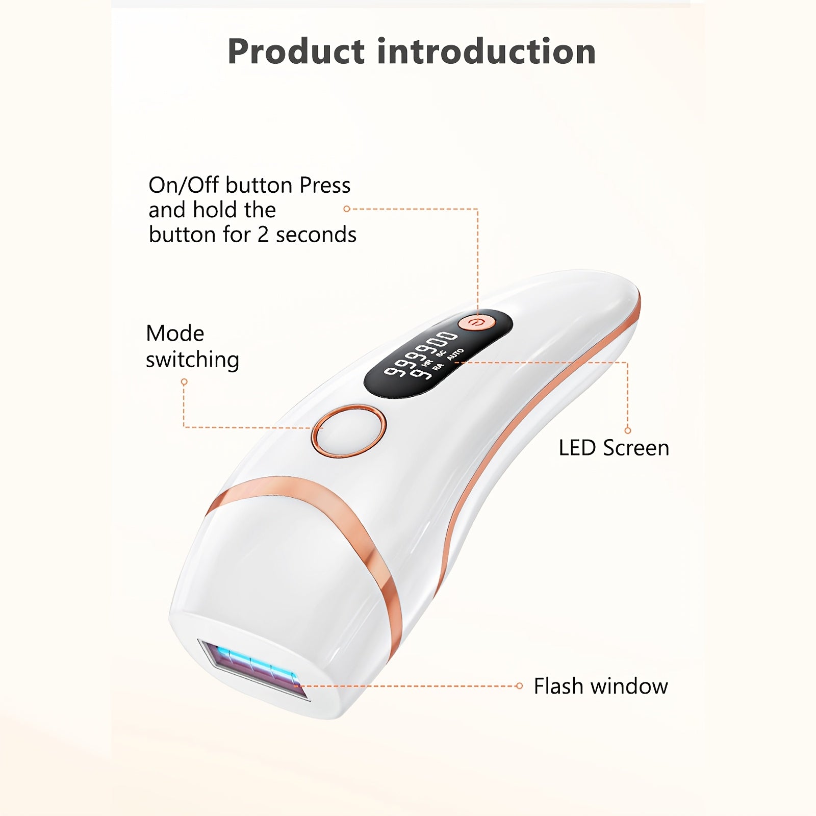 LYSMOSKI IPL Hair Removal LYSMOSKI IPL Hair Removal Device with 3 Functions (HR\u002FSC\u002FRA), 9 Levels & 2 Light Modes | 999,900 Flashes for Face, Body, Bikini & Underarms - Ideal Valentine's Day Gift for Women & Men