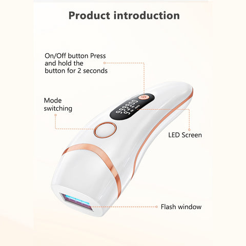 LYSMOSKI IPL Hair Removal LYSMOSKI IPL Hair Removal Device with 3 Functions (HR\u002FSC\u002FRA), 9 Levels & 2 Light Modes | 999,900 Flashes for Face, Body, Bikini & Underarms - Ideal Valentine's Day Gift for Women & Men