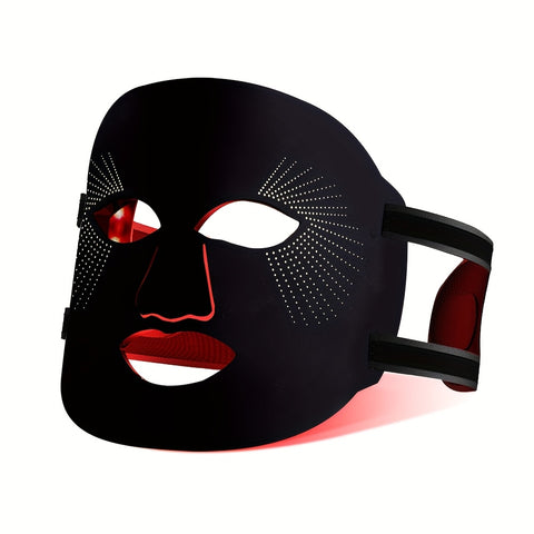 Fda Cleared, 7 Color Red Light Therapy Mask, LED Face Mask Light Therapy, Red Light Therapy For Face, Silicone Face Mask Skin Care At Home With Eye Protection Cushion For Anti Aging Wrinkles