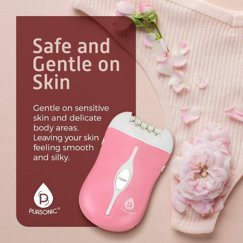 Fe120P Cordless Epilator with 40 Tweezers - Rechargeable 2 Speed Epilators Hair Removal Women - Compact Hair Removal Device Arms, Underarms Bikini Area Pink, Bikini Area Hair Remover, Facial Hair Tweezing, Compact Epilator Device, Dual Speed Epilator