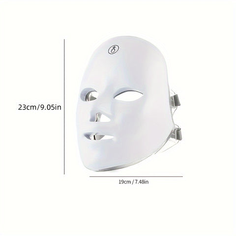 USB Rechargeable 7-color LED Face Mask Facial Care Tool